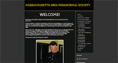 Desktop Screenshot of massachusettsareaparanormalsociety.com